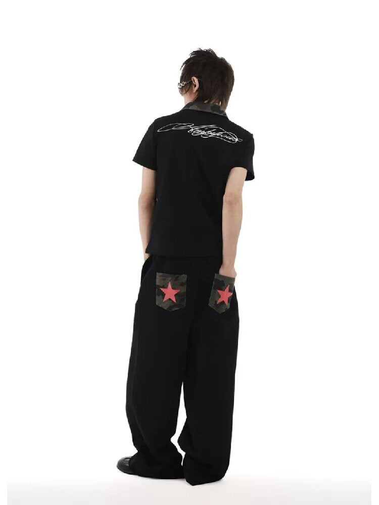 Camouflage Embroidered Street Sweatpants【s0000018258】