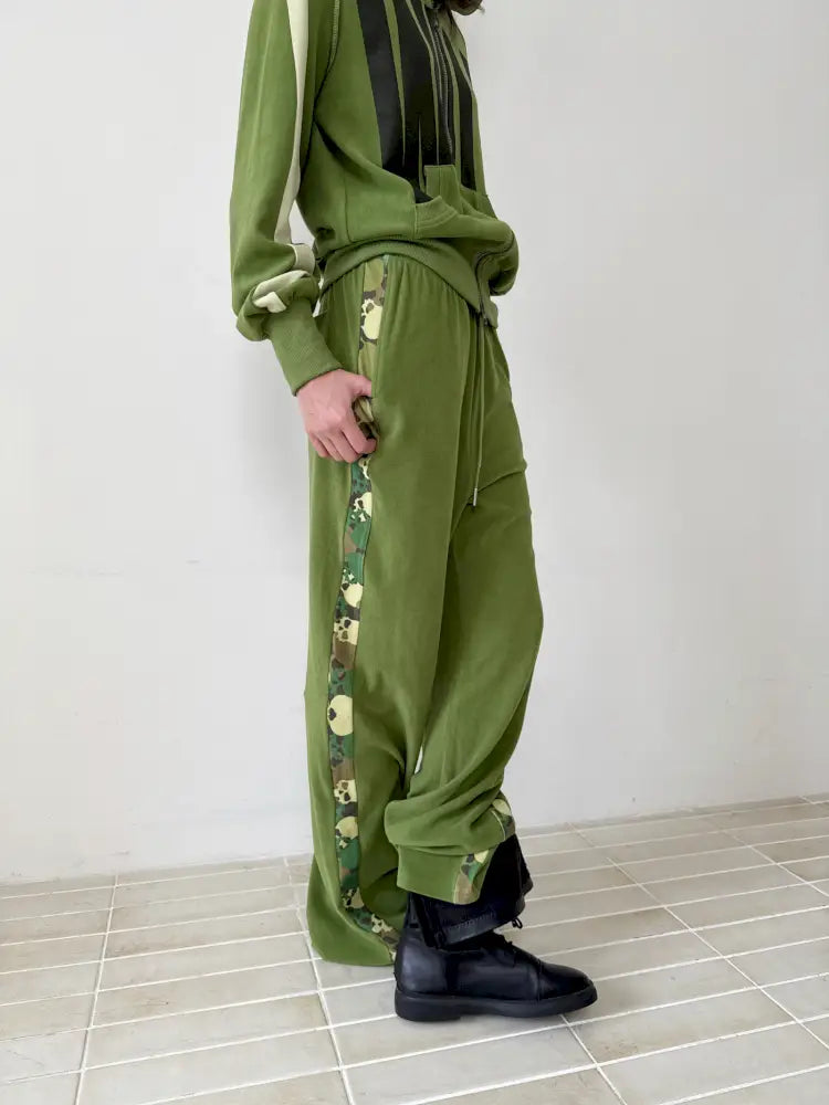 SWEATS COLLECTIVE COFFEE 上M 下XS Campus Oversized Funnel Neck Zip Sweatshirt - Coffee Bean