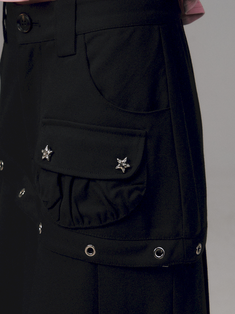 Two-Piece Pleated Skirt-Pants【s0000014456】