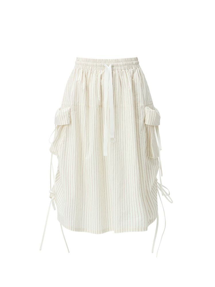 Red and White Striped Doll Collar Shirt Set【s0000006293】