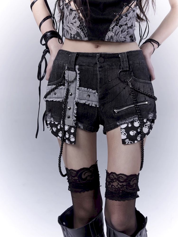 Ultra short low-rise jeans【s0000012373】