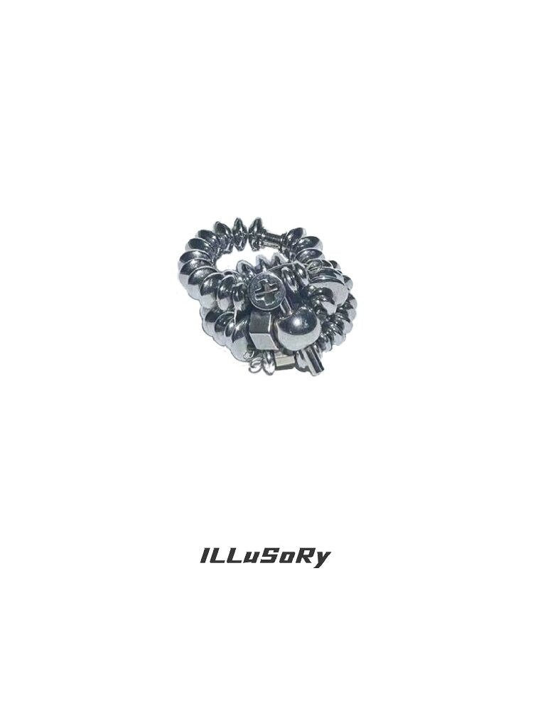Leather Heavy-Duty Beaded Bracelet【s0000018842】