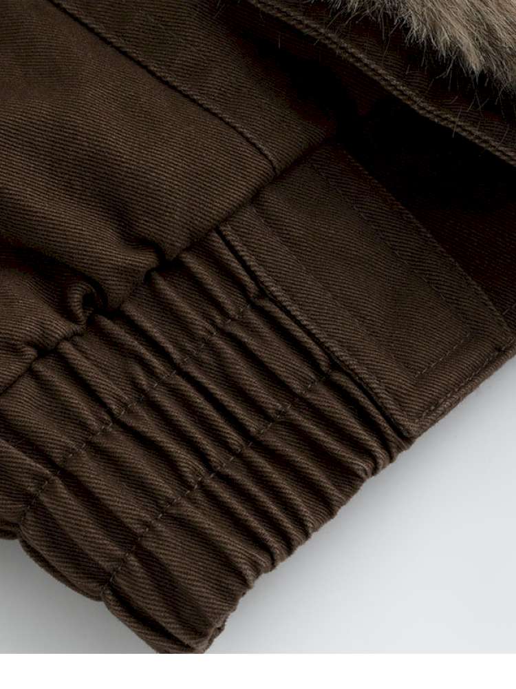 Vintage Distressed Flying Padded Jacket【s0000014673】