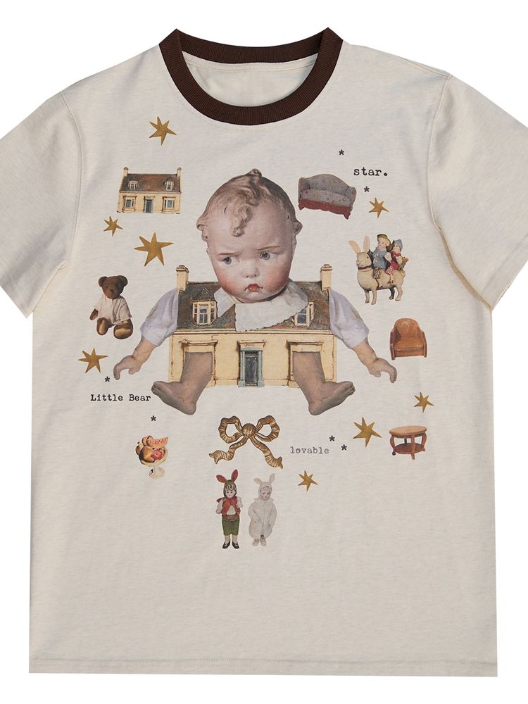 Loose-fitting short-sleeved T-shirt【s0000012763】