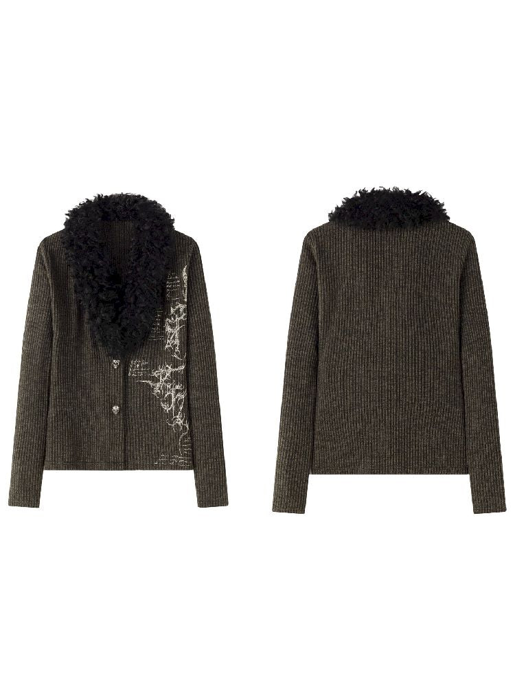 Stretch Micro Loose Skinny Cardigan【s0000010742】