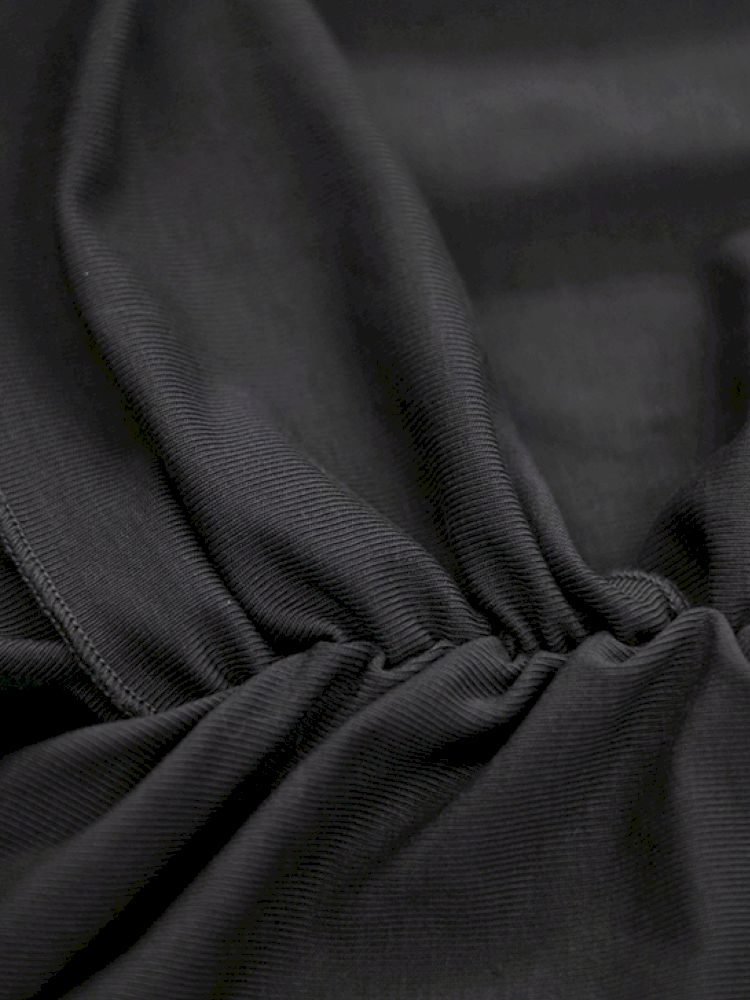 Chiffon ruffle patchwork off-the-shoulder dress【s0000012801】