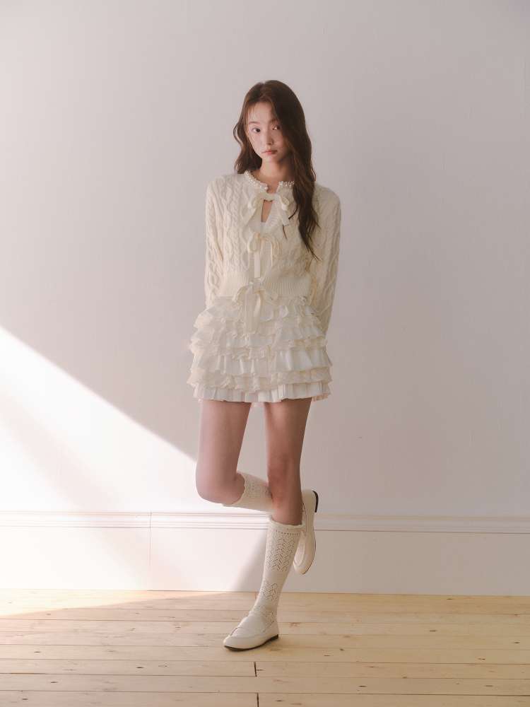 Patchwork Lace Mini Skirt【s0000014613】