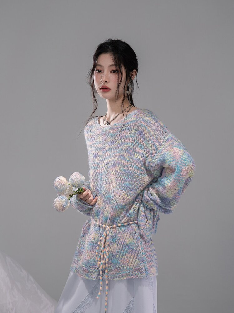 Flower Mist Wool Mohair Sweater【s0000015754】