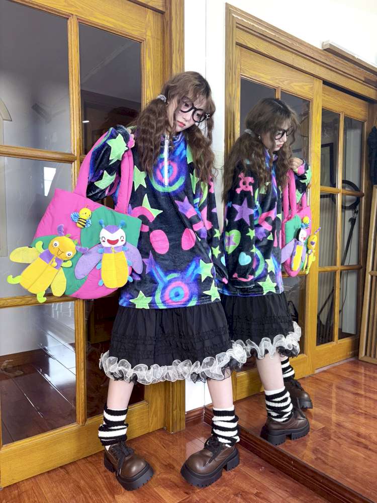 Loose Thin Pile Long Sleeve Top【s0000014630】