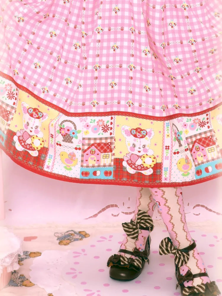 Bunny Sweet Lace Loose Tank Dress【s0000014163】