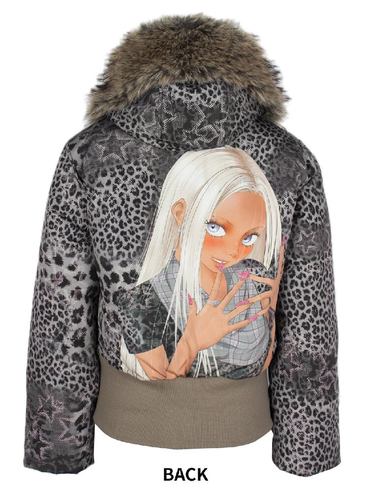 Graffiti White Duck Down Jacket【s0000018070】