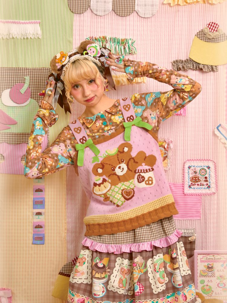 Needle Skeleton Knit Camisole Vest【s0000013701】