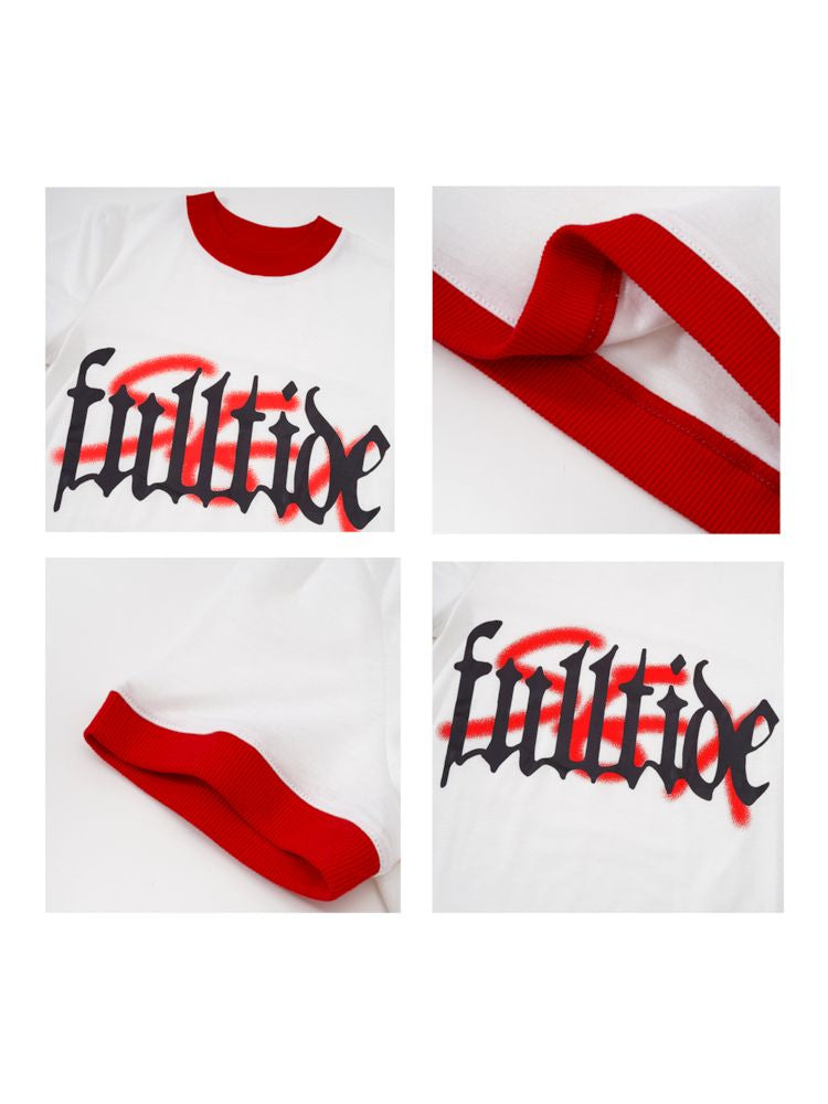 Niche inspired printed basic crew neck t-shirt【s0000008496】