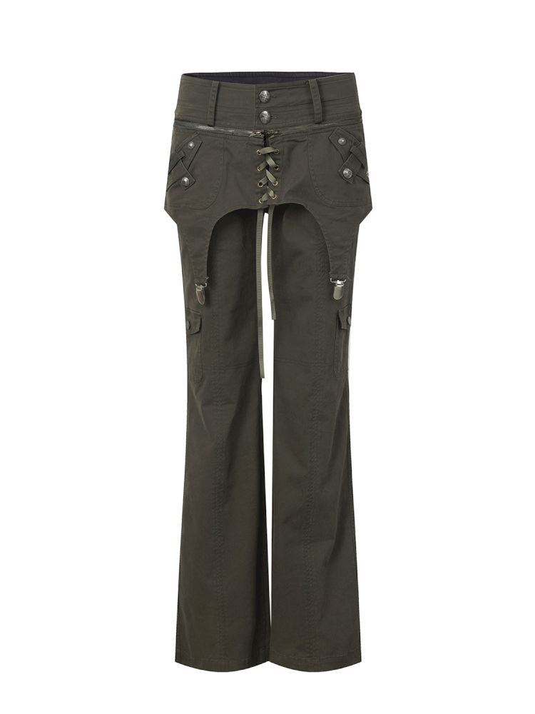 Straight-Leg Pocket Workwear Pants【s0000013904】