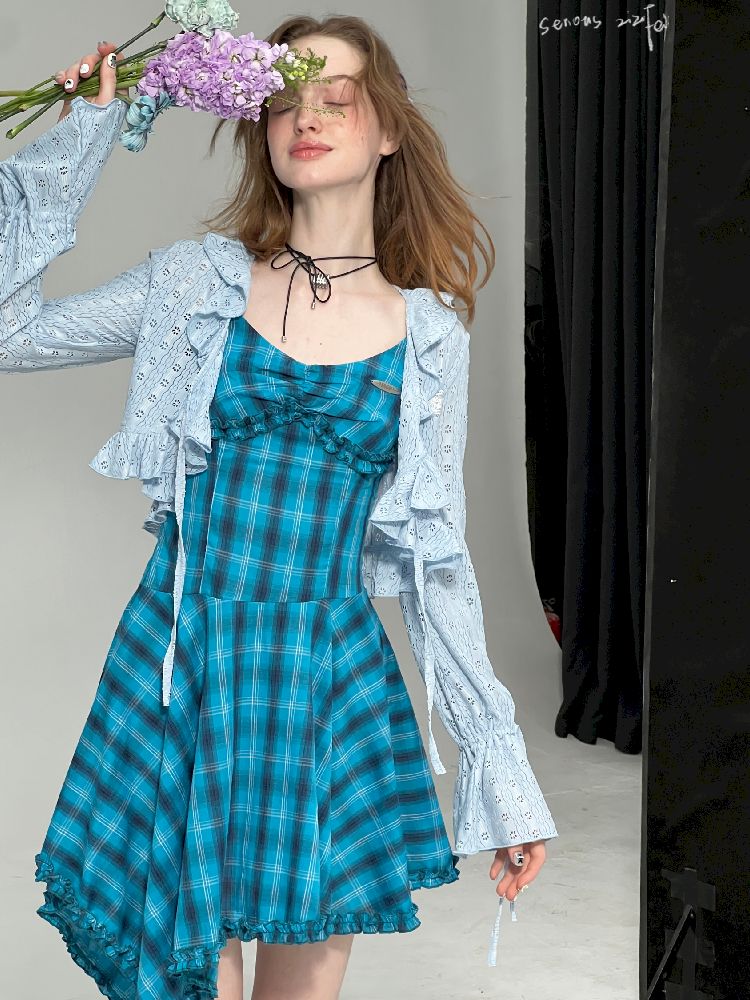 rregular Hem Halter Dress【s0000012224】