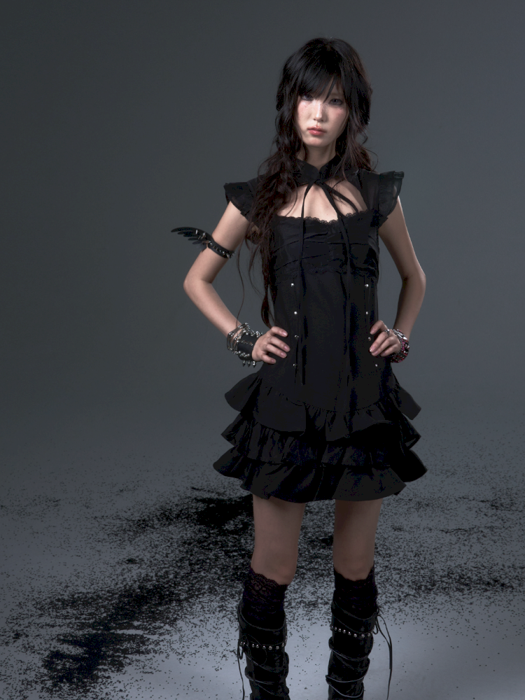 Puffy Cake Cheongsam Dress【s0000012444】