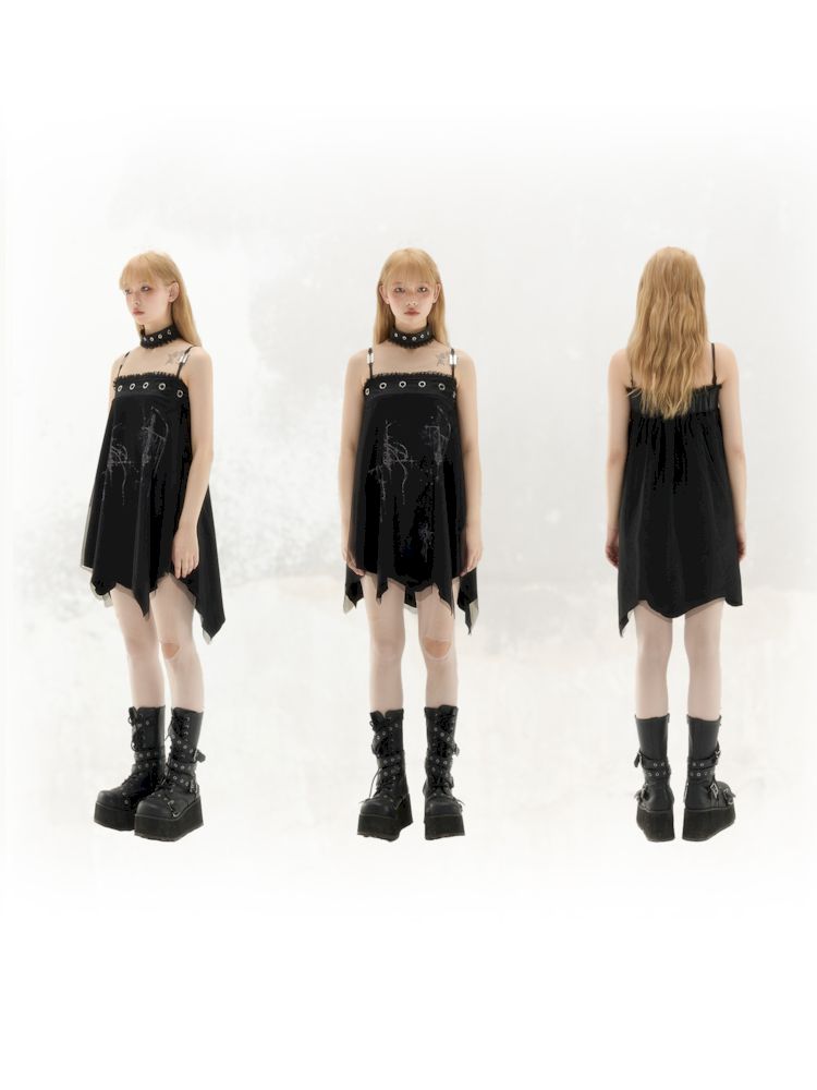 Irregular Two Wear Halter Half Skirt Dress【s0000008395】