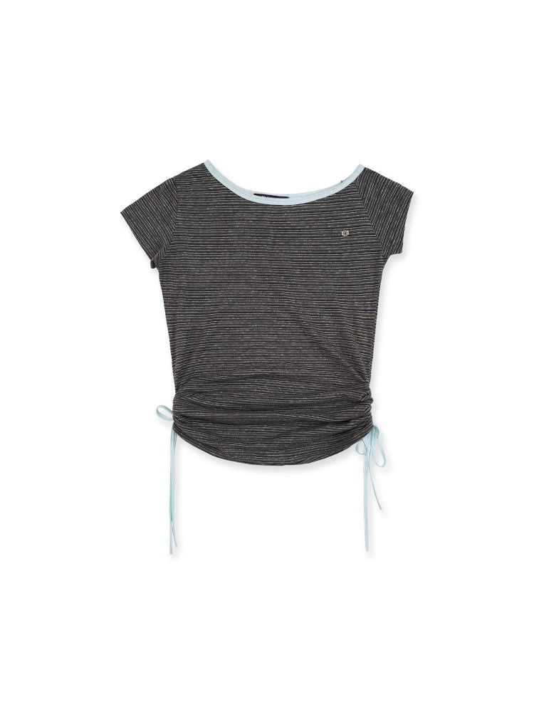 Drawstring Short Sleeve T-Shirt【s0000012496】