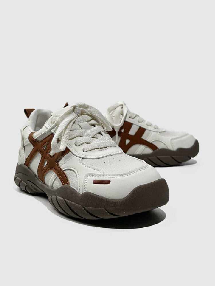 Color Block Thick Strappy Shoes【s0000015730】