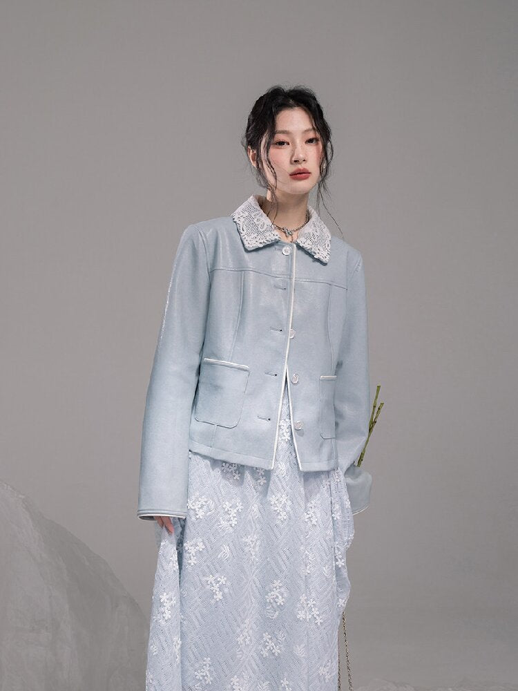 Ice Lake Gauze Embroidered Dress【s0000015744】