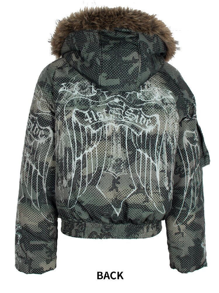 Vintage Pattern Star Duck Down Jacket【s0000018069】