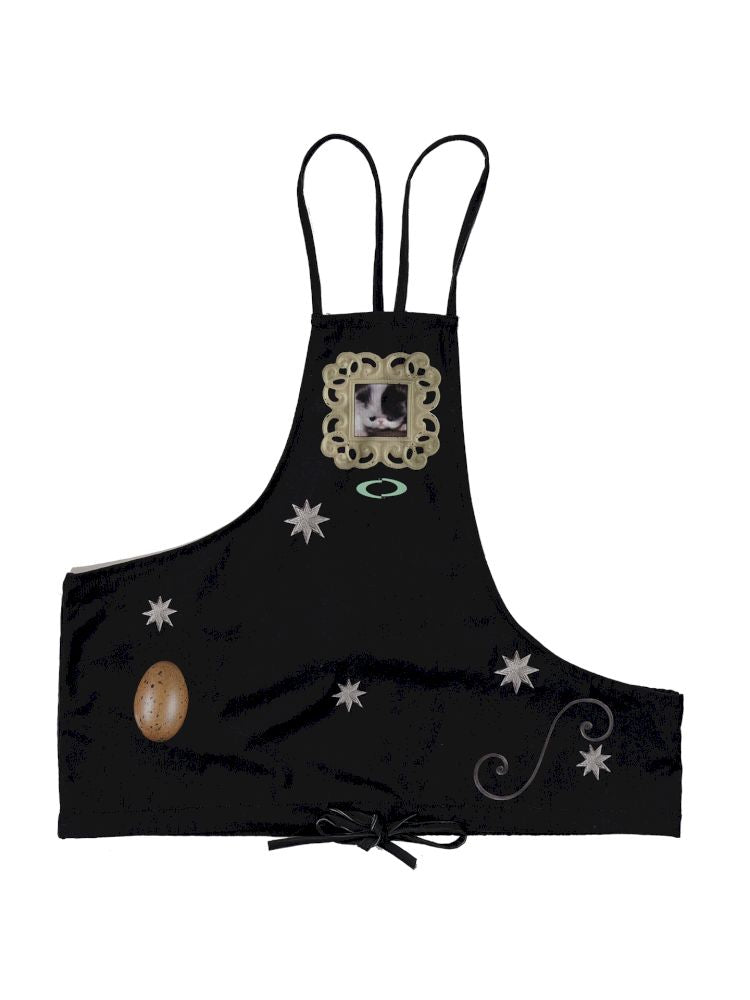 Star Egg Print Irregular Pony Vest【s0000013516】