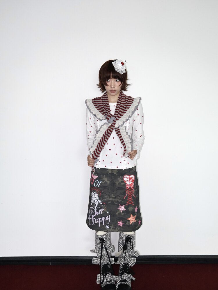 Knitted Lace Multi Wear Skirt【s0000018662】