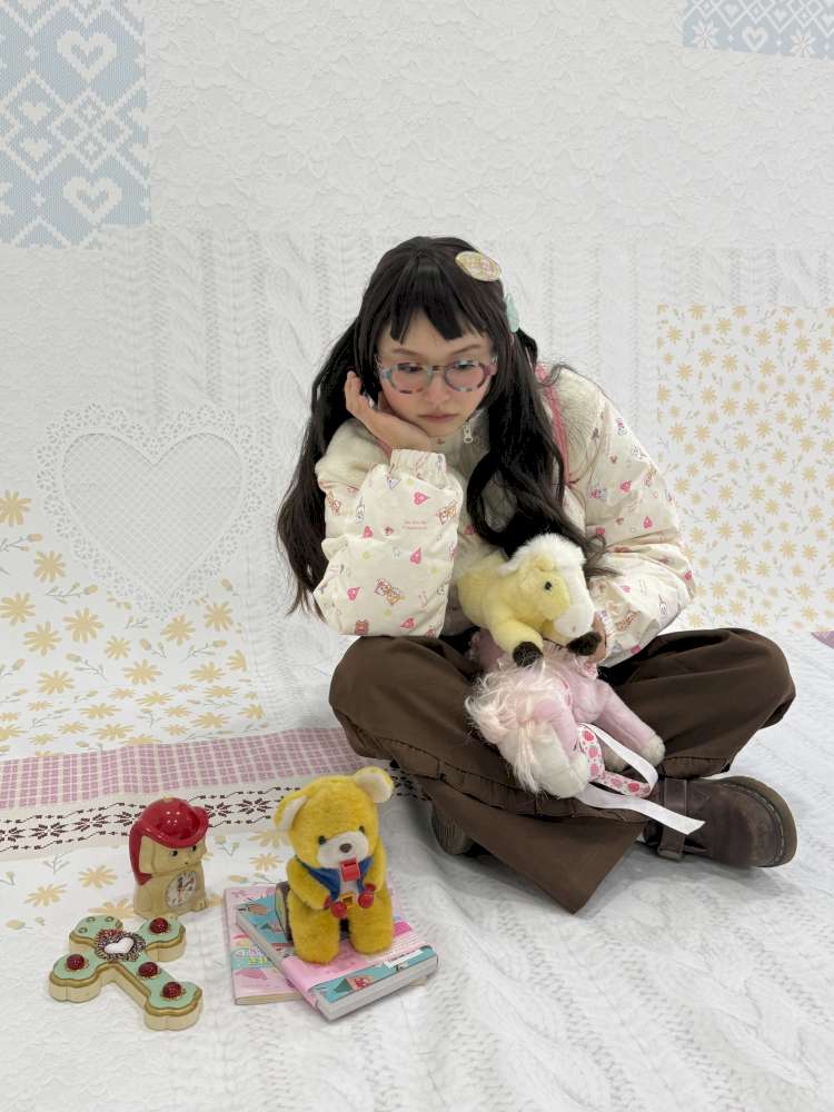 Print Patchwork Warm Down Jacket【s0000015038】