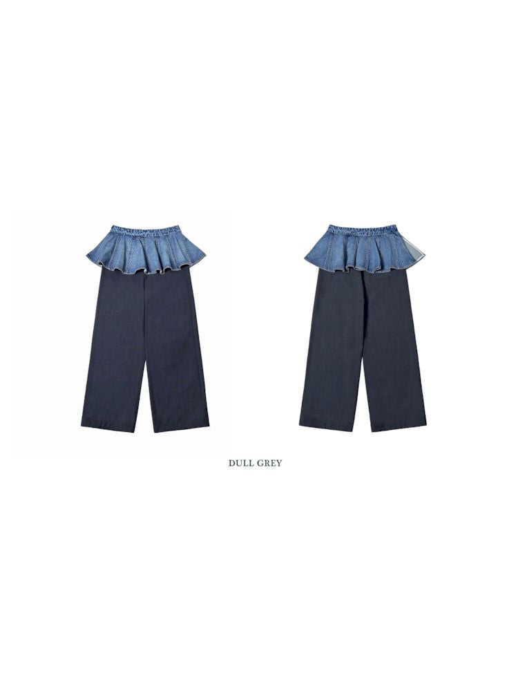 Ultra Short Fart Curtain Patchwork Denim Pants【s0000008594】