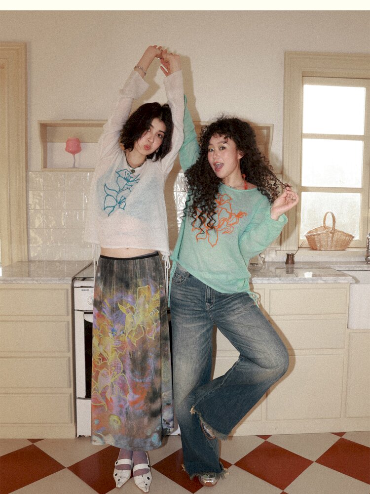 Dance Of Dawn Lily Orchid Skirt【s0000015454】