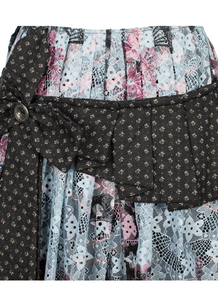 Jacquard Cross Vintage Maxi Skirt【s0000018085】