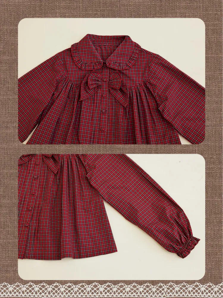 Bow-tie ruffled oversized shirt【s0000014172】