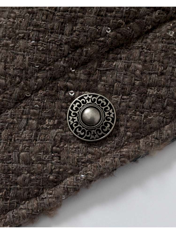 Chanel-Style Reversible Fleece Coat【s0000014462】