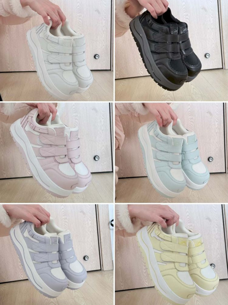 Lace-up thick-soled sneakers【s0000012963】