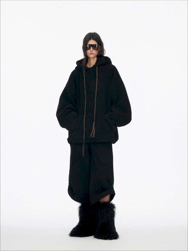 Drawstring Loose Hooded Jacket【s0000015060】