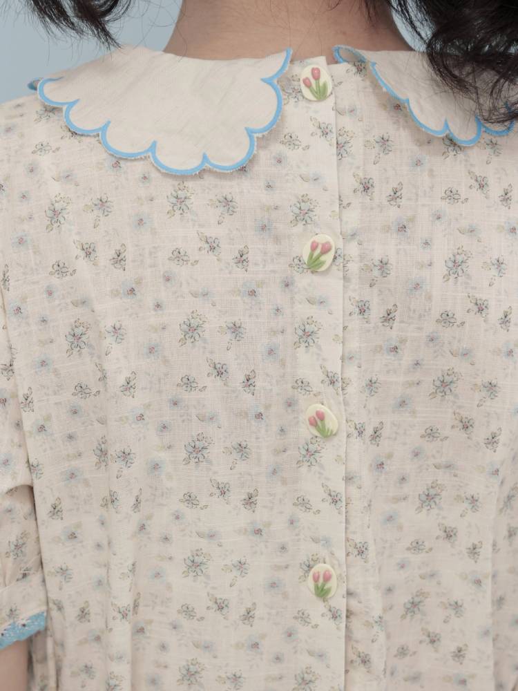 Vintage girly embroidery dress【s0000008442】