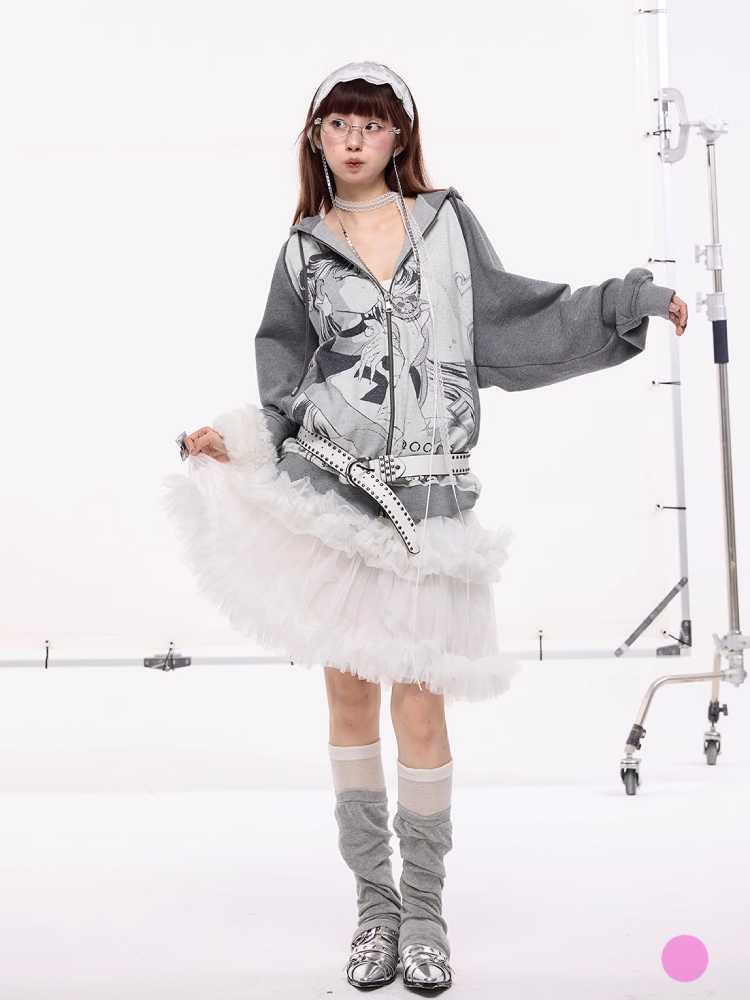 Printed hooded sweatshirt【s0000010417】