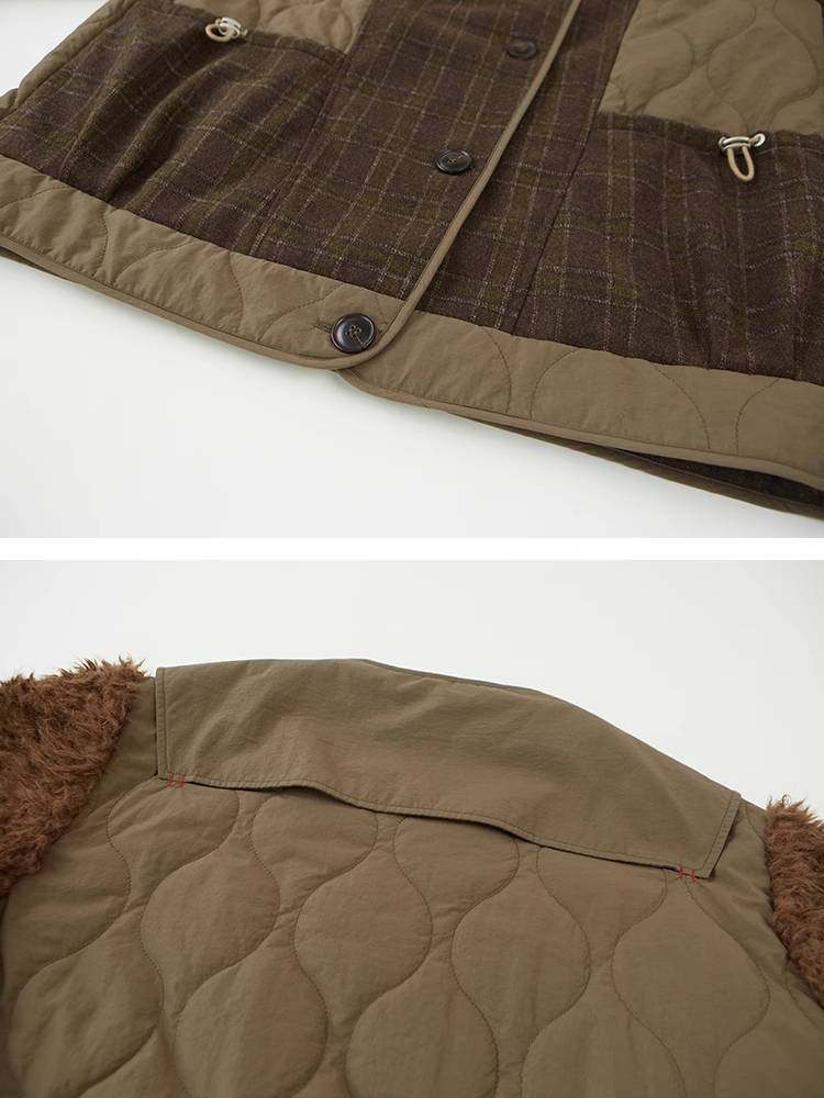 Cotton plaid coat【s0000010842】