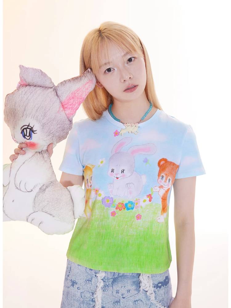 Animal print t-shirt【s0000009057】