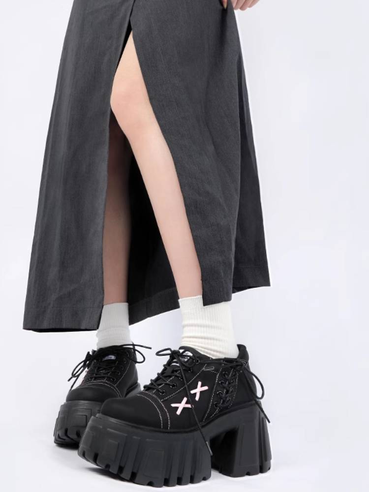 College style platform shoes【s0000011442】