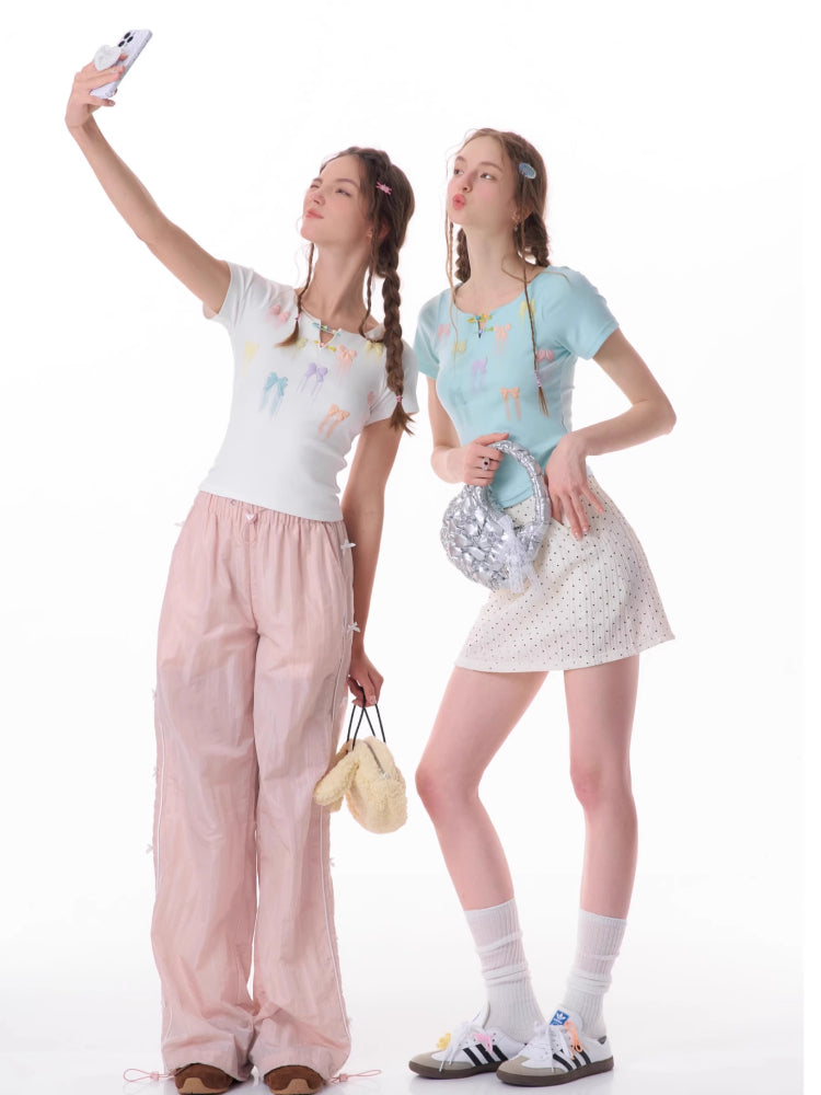 High waist slim A-line polka dot skirt【s0000007827】