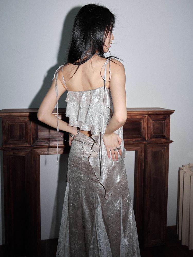 Gorgeous camisole and skirt set【s0000009470】