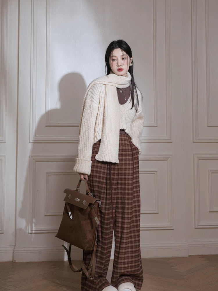 Vintage Wool Plaid Dress Suits【s0000005849】