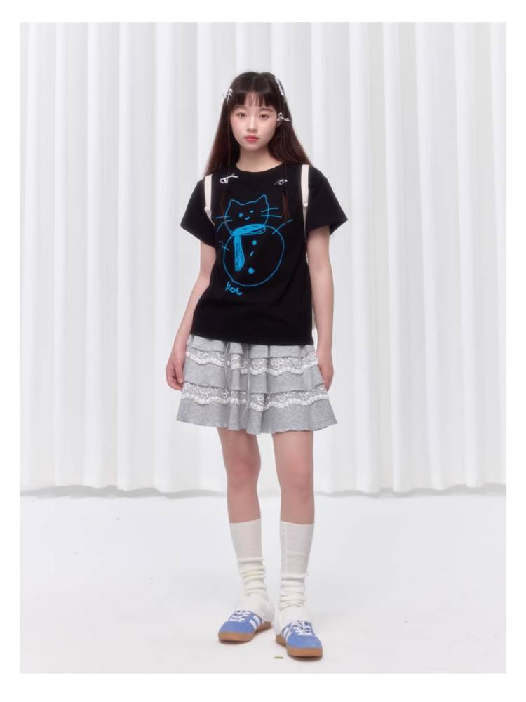 Round neck slim t-shirt【s0000008041】