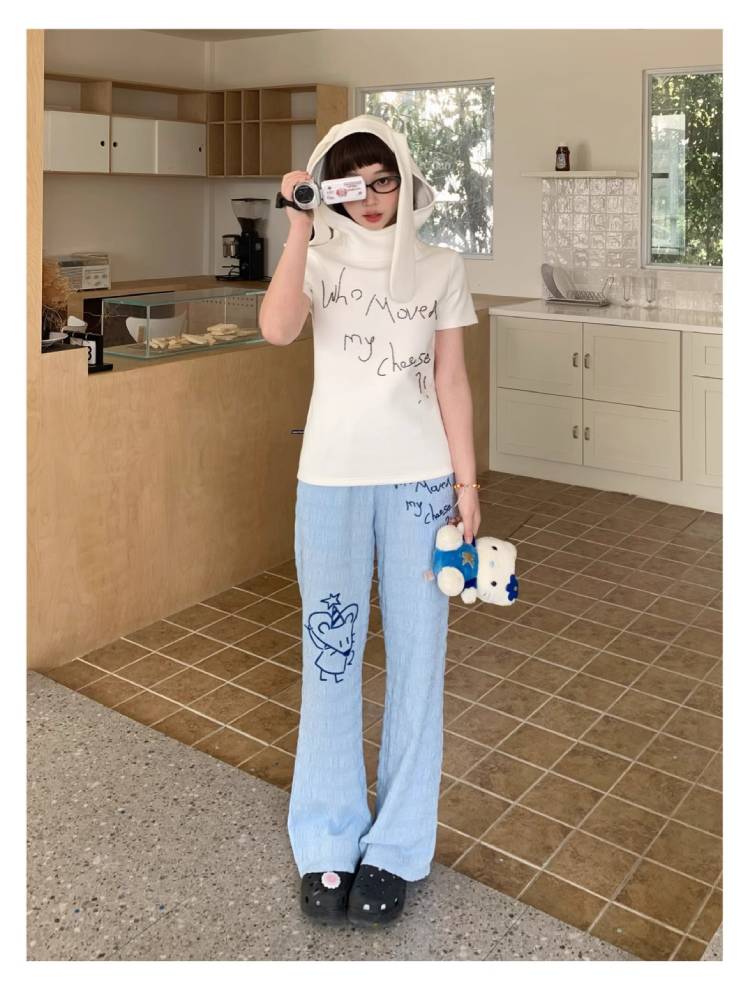 Plaid straight pants【s0000008047】