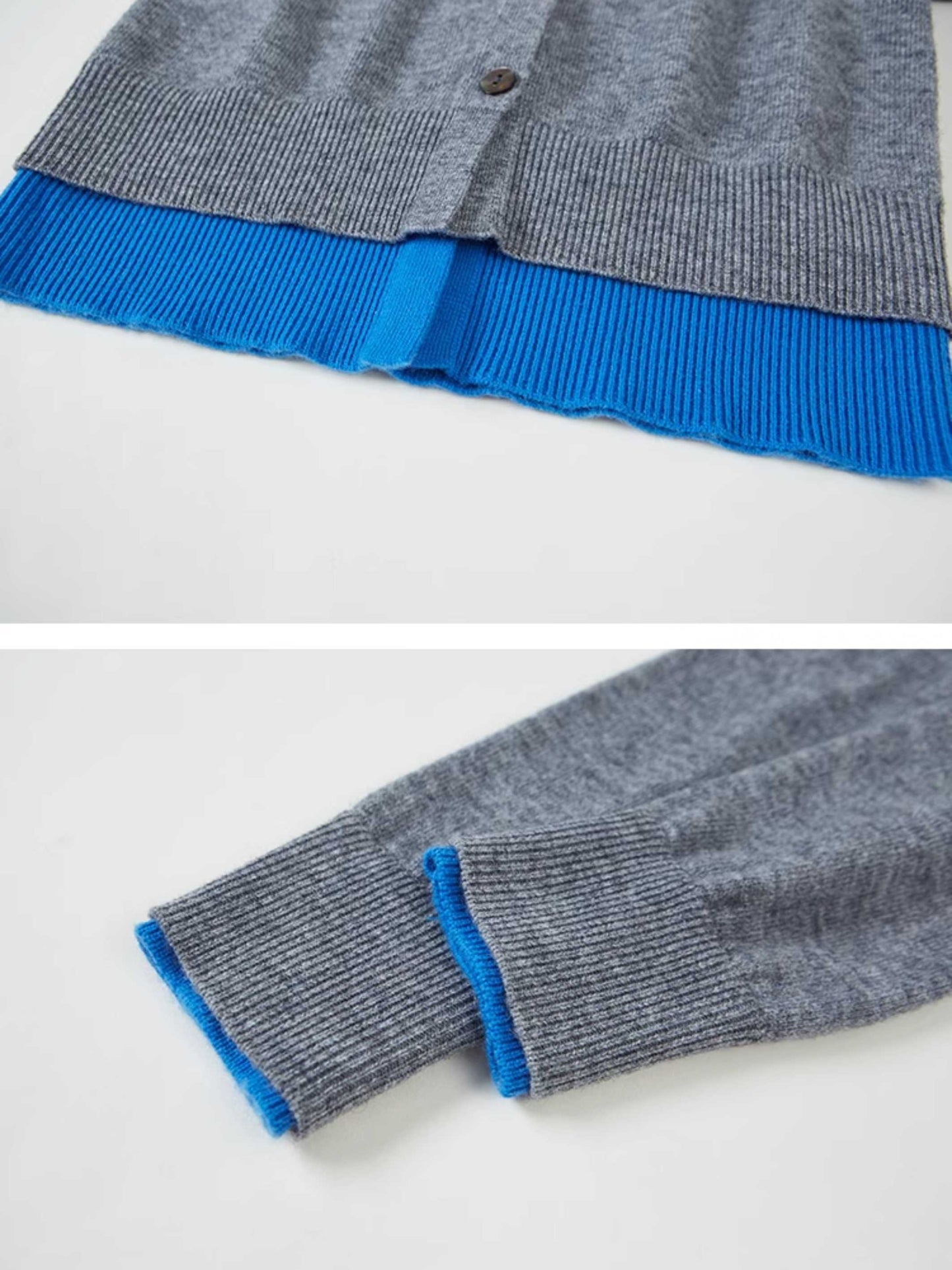 가짜 2 피스 긴 슬리브 니트 가디건 【S0000010778】