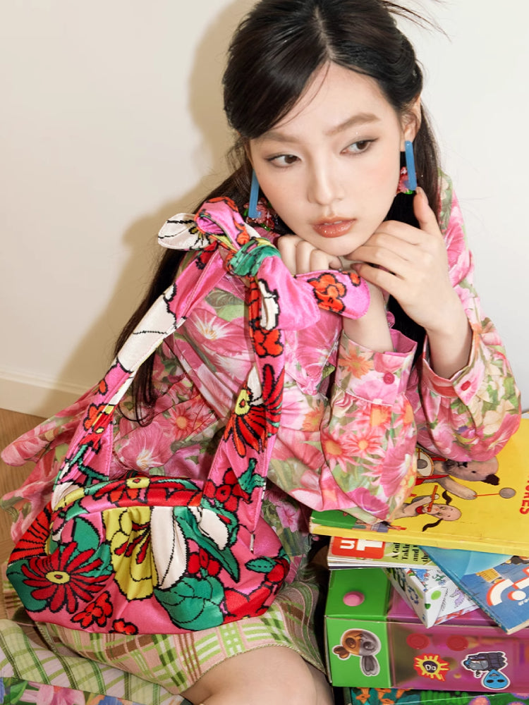 Flower print shirt【s0000007767】