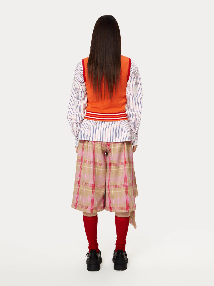 Floral knit casual vest【s0000007230】