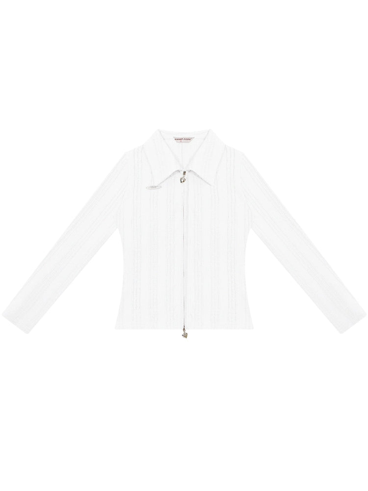 Long sleeve zipper shirt【s0000007535】