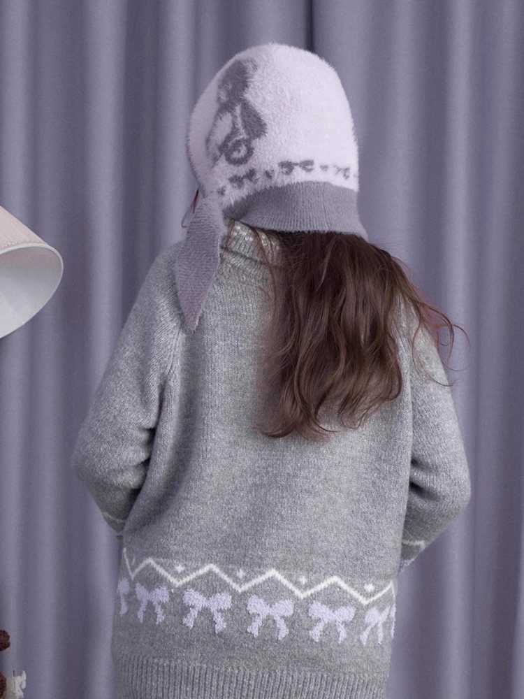 Bear scarf hat【s0000010687】